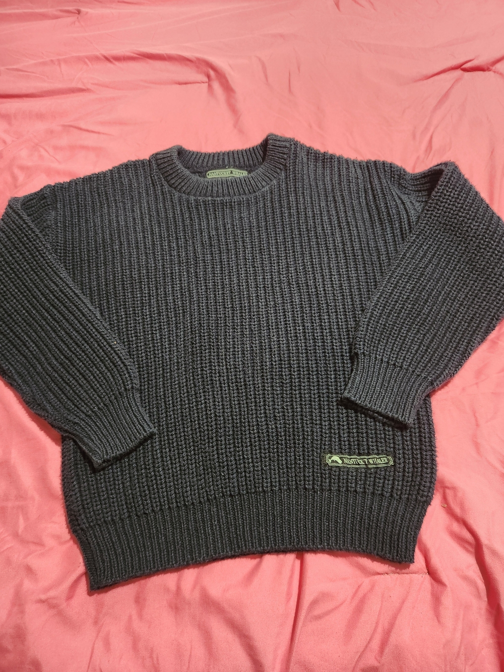 Nantucket Whaler Heavy Ribbed Crewneck Sweater